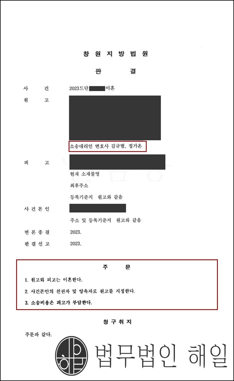 [원고조력] 돌연 가출하여 잠적한 배우자 이혼소송조력성공사례.jpg
