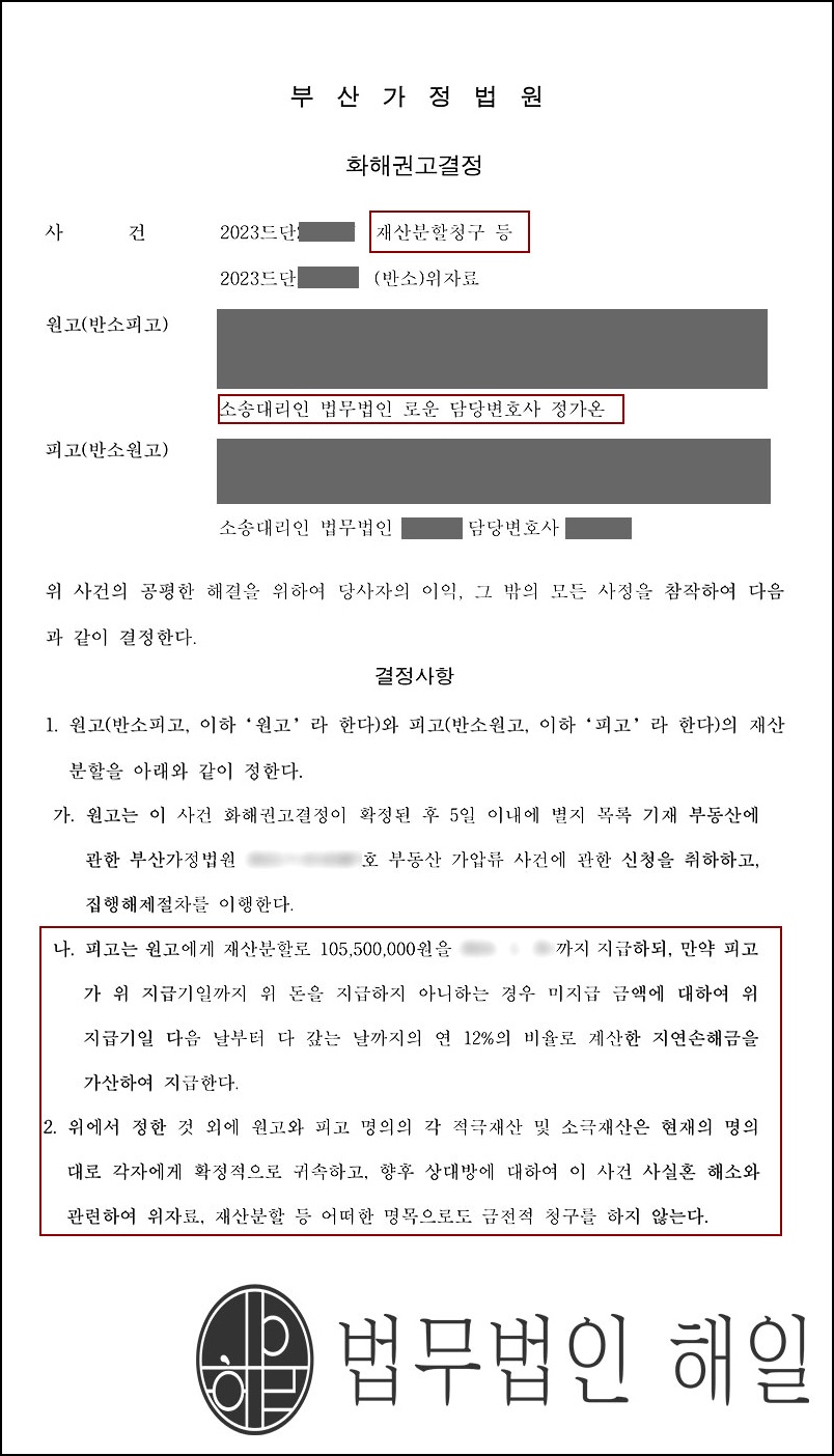 [원고조력] 부산이혼전문변호사 협의이혼 후 재산분할 조력성공!.jpg