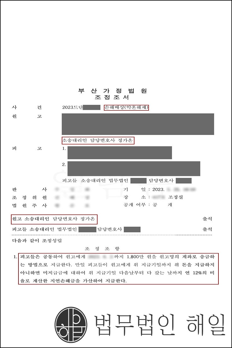 [약혼해제] 위자료거액인용 성공! 결혼을 약속한 약혼남의 외도!.jpg